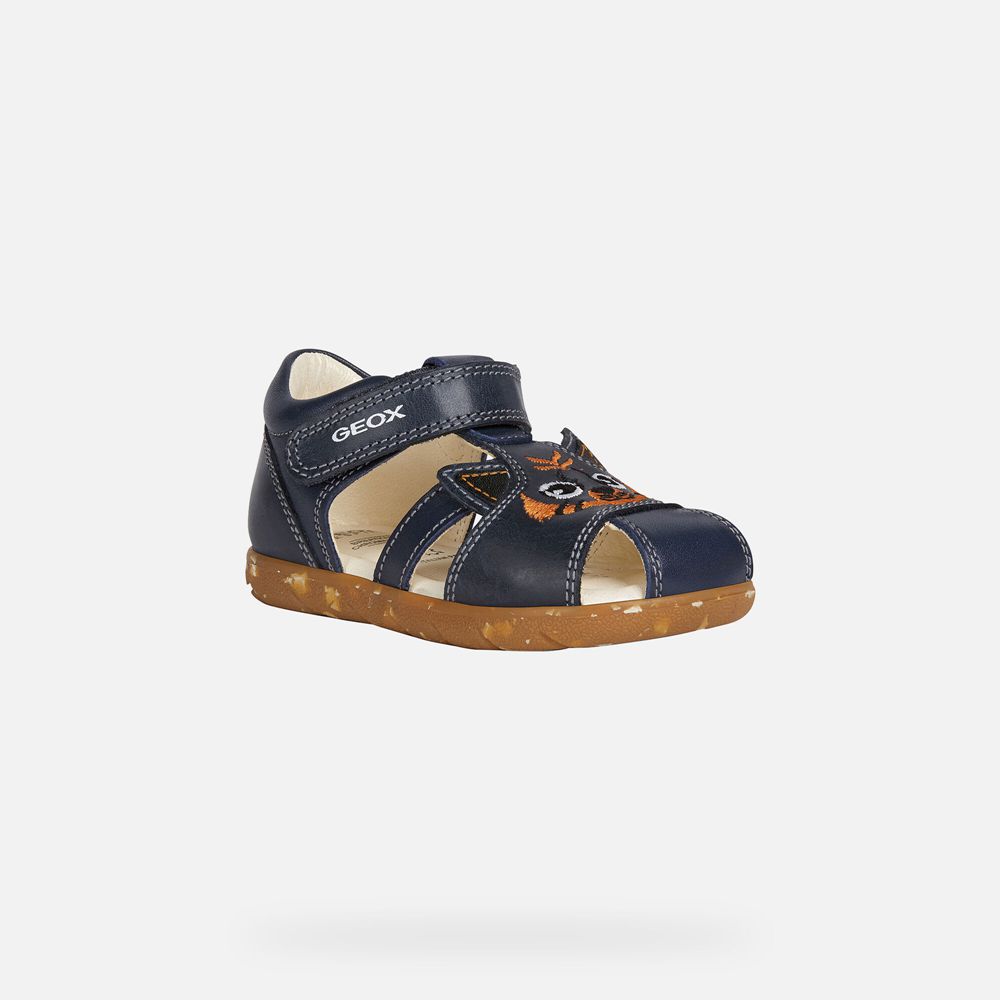 Sandalias Geox Bebe Azul Marinho - Alul Boy - TIQYN8019